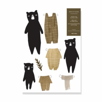 Bastelbogen - DIY cut out bears 2 von Ted and Tone