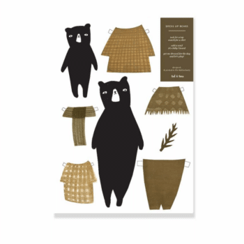 Bastelbogen - DIY cut out bears 4 von Ted and Tone
