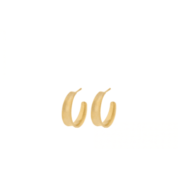 Small Saga Earrings gold von Pernille Corydon