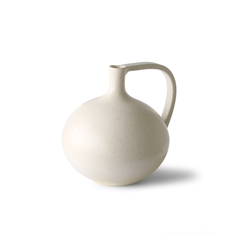 Vase - Jar M white speckled von HK Living