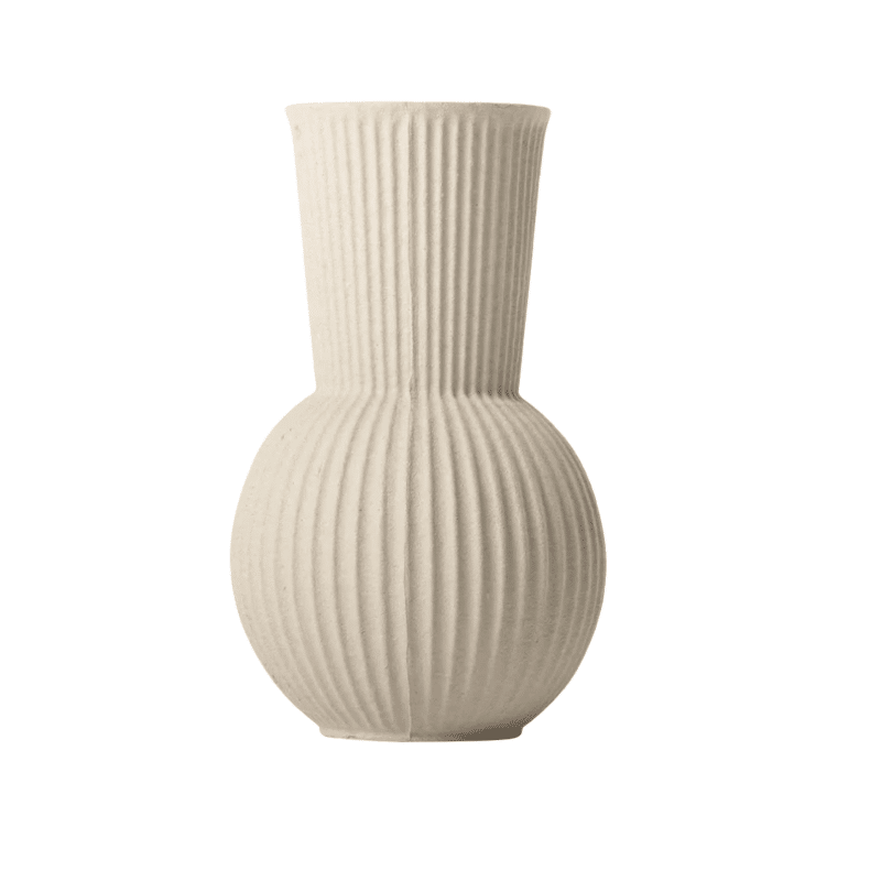 Vase - The Ripple sand von Paper Paste Living