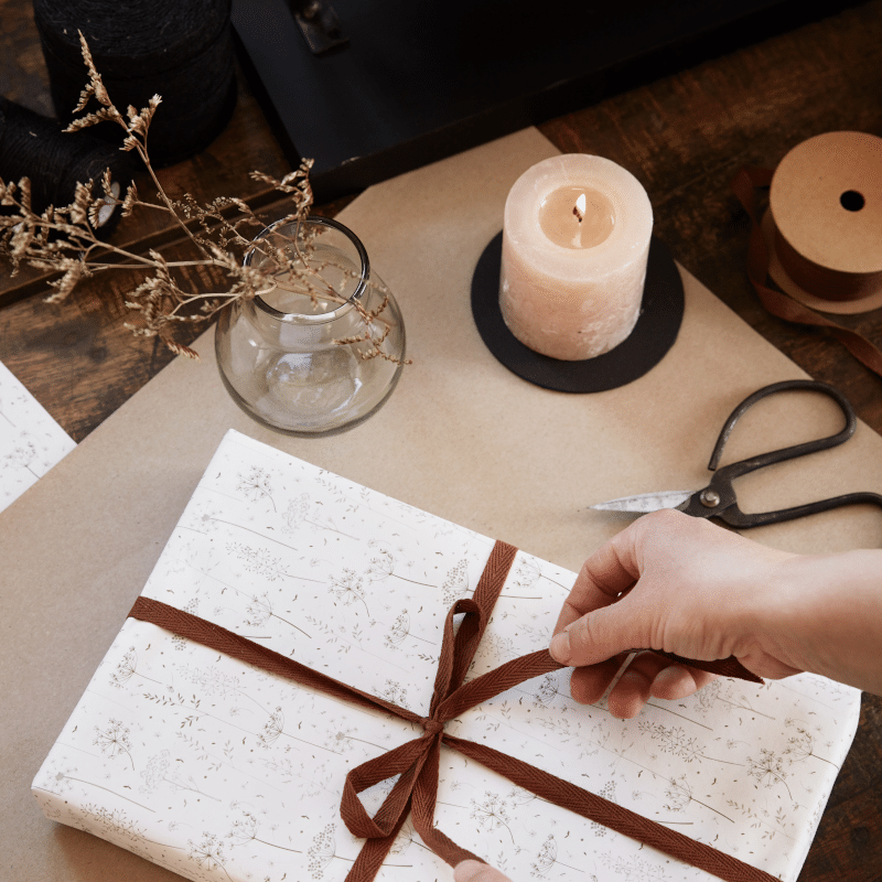 Geschenkband – Baumwolle mocca von Ib Laursen