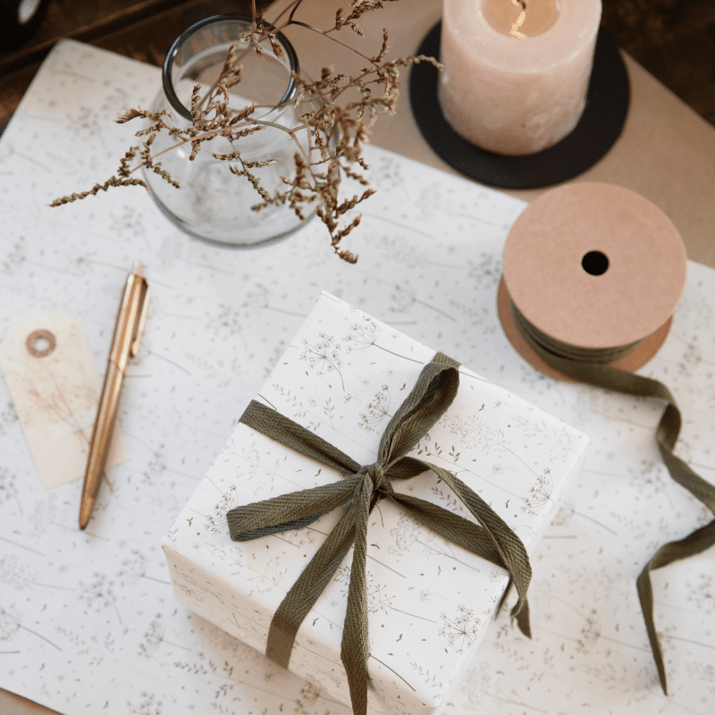 Geschenkband – Baumwolle moosgrün von Ib Laursen