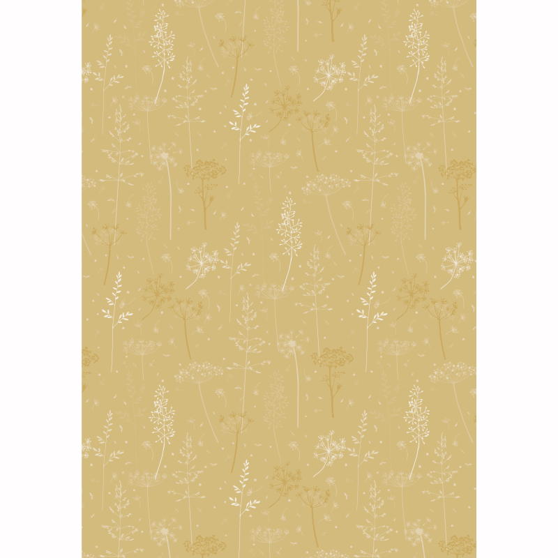 Geschenkpapier - Mustard grass & umbels von Ib Laursen