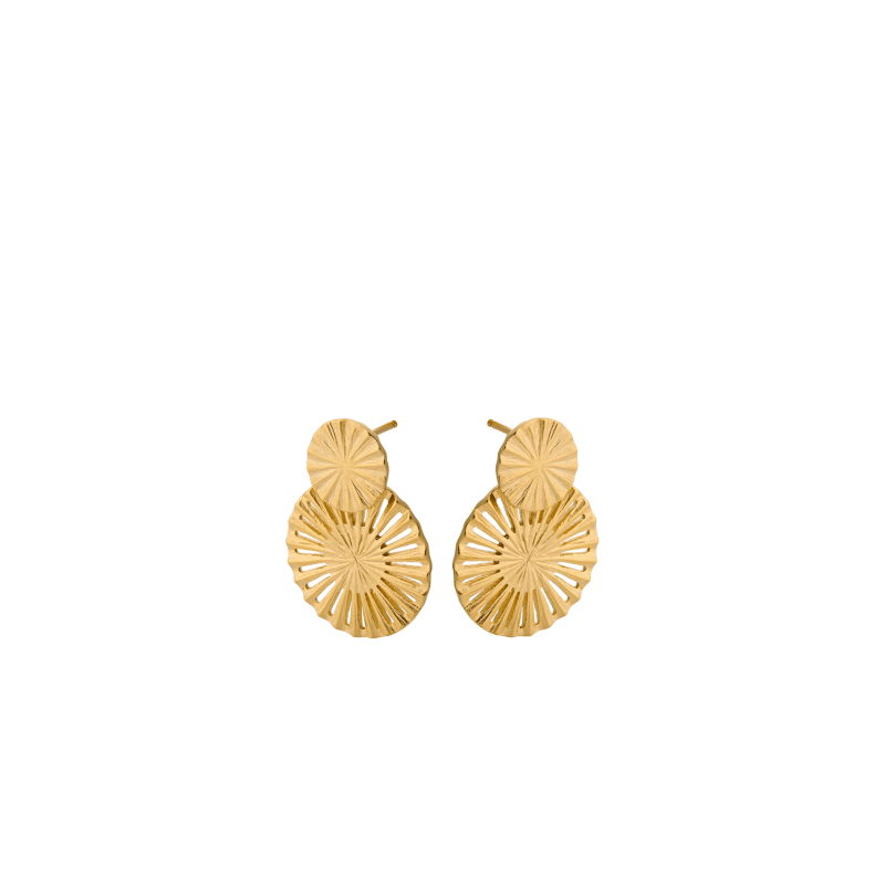 Starlight Earrings L gold von Pernille Corydon