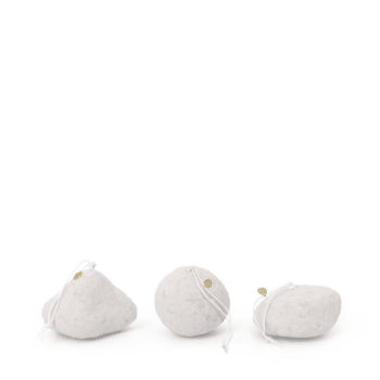 Ornament – Snowball white 3er Set von Ferm Living