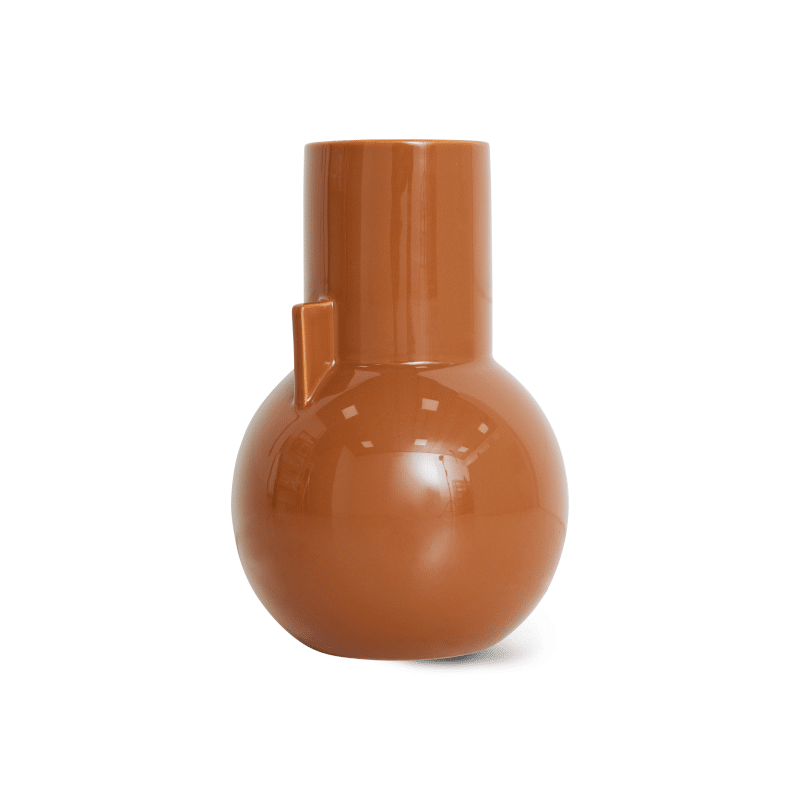 Vase - Ceramic caramel S von HK Living