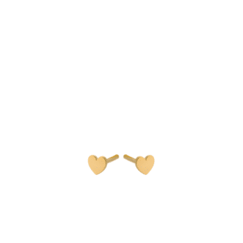 Mini Heart Earsticks gold von Pernille Corydon