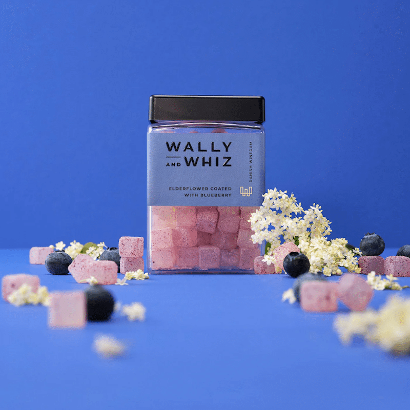Fruchtgummis – Cube L Holunderblüte/Blaubeer von Wally and Whiz