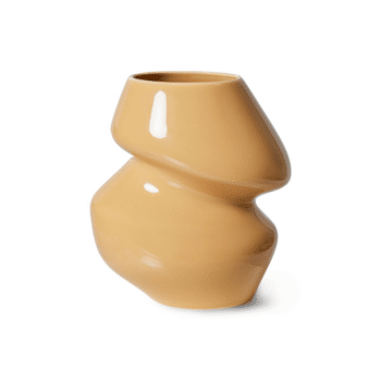 Vase - Ceramic organic cappuccino S von HK Living