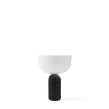 Tischleuchte – Kizu Marble Black S portable von New Works