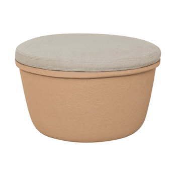 Pouf - Barcelona terracotta/Top taupe von Paper Paste Living