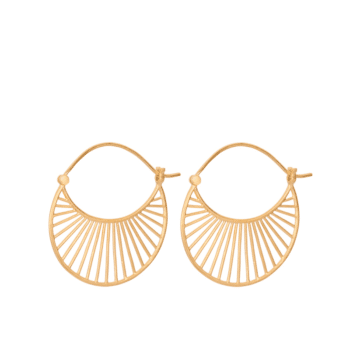 Daylight Earrings gold L von Pernille Corydon