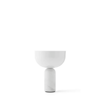 Tischleuchte – Kizu Marble White S portable von New Works