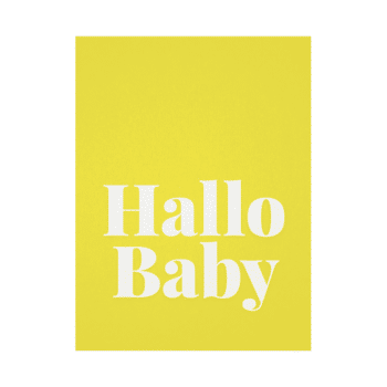 Karte - Hallo Baby von Tadah