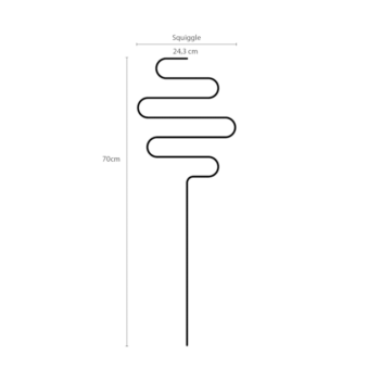 Kletterhilfe - Plant Stake Squiggle gold von Botanopia