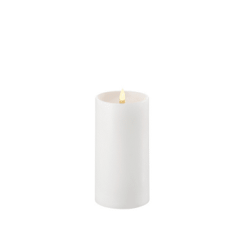 Stumpenkerze – LED Nordic White 5 x 7,5 von Uyuni
