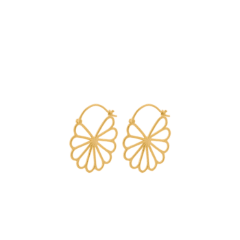 Bellis Earrings gold L von Pernille Corydon