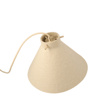 Lampe - Taper Pendent sand von Paper Paste Living