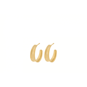 Small Saga Earrings gold von Pernille Corydon