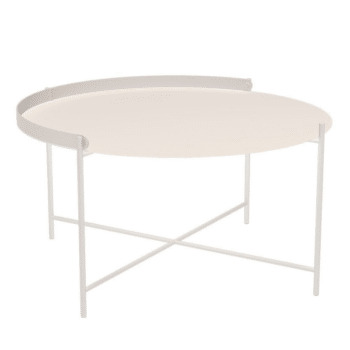 Beistelltisch - Tray Edge muted white von Houe