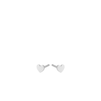 Mini Heart Earsticks silber von Pernille Corydon