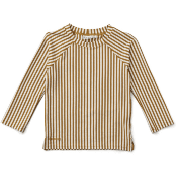 Schwimm Shirt - Noah seersucker golden caramel/white von Liewood