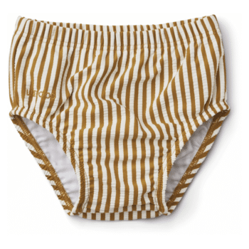 Schwimmhose Baby - Anthony seersucker golden caramel/white von Liewood