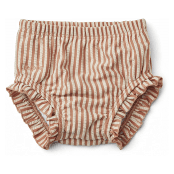 Schwimmhose Baby – Mila seersucker tuscany rose/sandy von Liewood