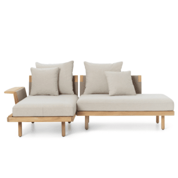 Sofa Outdoor - EOOS 2-Seater mit Chaise Lounge & Open End von Carl Hansen