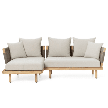 Sofa Outdoor - EOOS 3-Seater mit Chaise Lounge von Carl Hansen