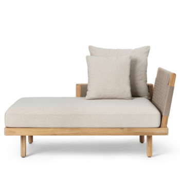 Sofa Outdoor - E540 Modul mit Seitenlehne & Sidetable von Carl Hansen